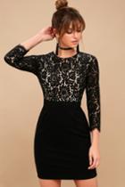 She Knows Black Lace Bodycon Dress | Lulus