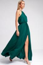 Essence Of Style Teal Green Maxi Dress | Lulus