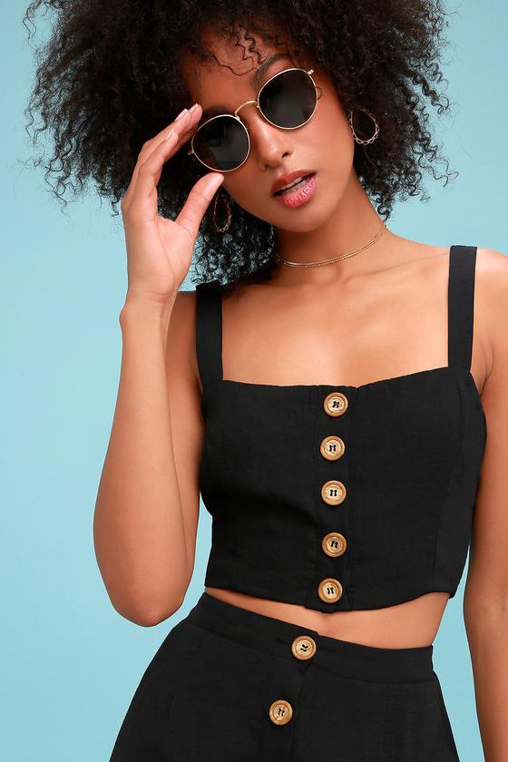 Sweet As Ever Black Two-piece Midi Dress | Lulus