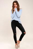 Pistola | Who Loves You Washed Black Distressed Skinny Jeans | Size 31 | Lulus