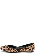 Qupid Excited To Be Here Camel Leopard Suede Flats