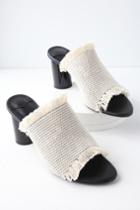 Tony Bianco Bacardi Black And White High Heel Mules | Lulus