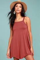 Rvca | Thievery Rust Red Dress | Size Large | Lulus