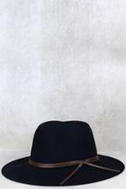 Lulus Sassafras Black Fedora Hat