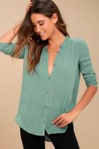 O'neill Brighton Turquoise  Long Sleeve Top