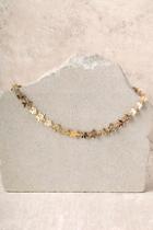 Lulus In Orbit Gold Star Choker Necklace