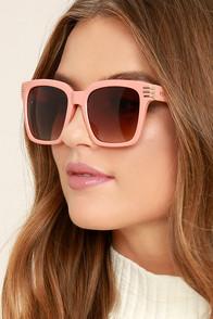 Lulus Perverse Avery Blush Sunglasses