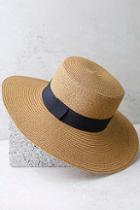 Lulus Down At The Derby Tan Straw Hat