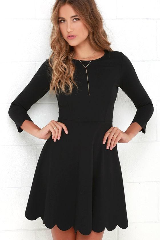Cumulonimbus Clouds Black Skater Dress | Lulus