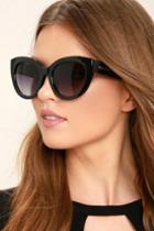 Perverse | Dahlia Black Cat-eye Sunglasses | Lulus