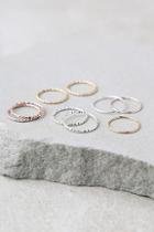Lulus Mix And Match Multi Metal Ring Set