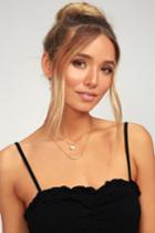 What A Delight Gold And Pearl Layered Necklace | Lulus