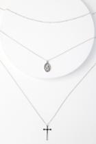 Lulus | Eternity Silver Layered Necklace