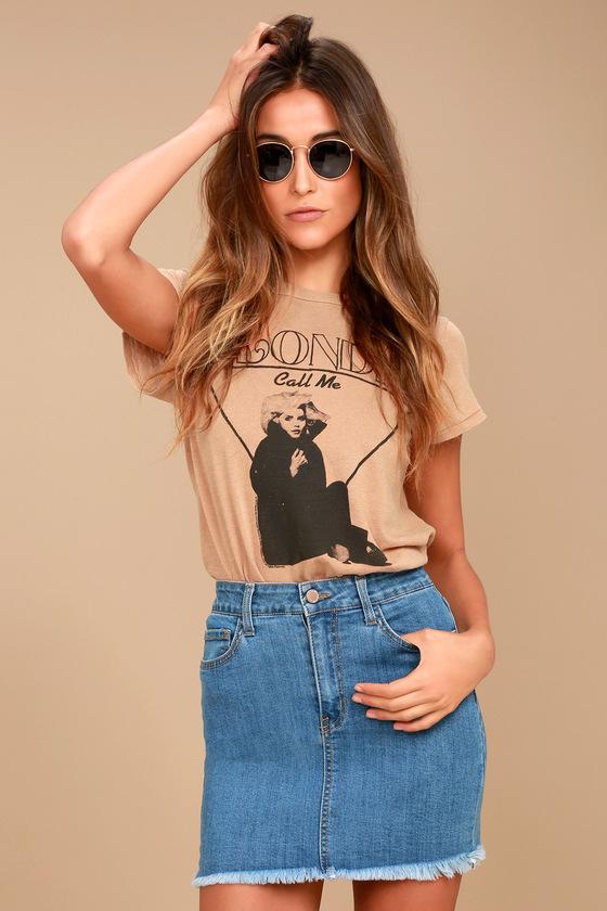 O2 Denim | Pop And Lock Medium Wash Denim Mini Skirt | Blue | Lulus