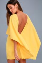 Best Is Yet To Come Yellow Backless Dress | Lulus