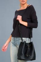 Lulus | Fashionable Start Black Bucket Bag | Vegan Friendly
