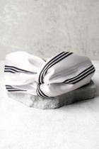 Lulus Away To Aruba Black And White Striped Headband