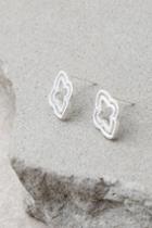 Lulus | Wise Words Sterling Silver Earrings