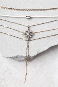Lulus Streets Of Santa Fe Gold Layered Choker Necklace