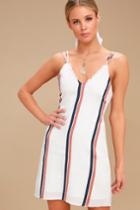 Tavik Abri Cream Striped Mini Dress | Lulus