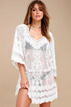 Lace-y Days White Crochet Cover-up | Lulus