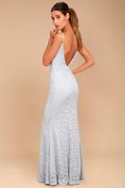Ephemeral Allure Grey Lace Maxi Dress | Lulus