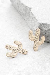 Lulus Desert Dance Gold Earrings