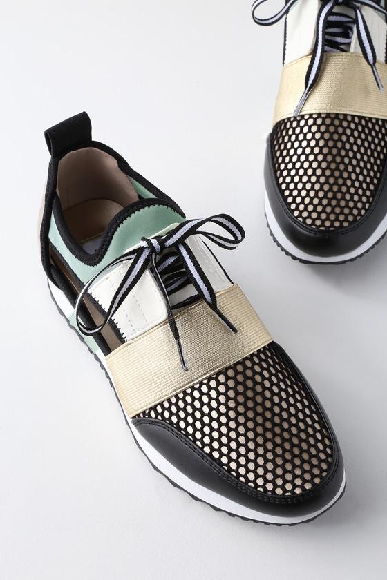 Steve Madden Arctic Green Multi Cutout Sneakers | Lulus