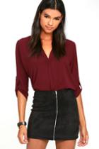 Rokoko | Haute Babe Black Vegan Suede Mini Skirt | Size Small | Vegan Friendly | Lulus