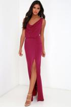 Rubber Ducky Shooting Starlet Berry Red Maxi Dress
