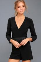 Ali & Jay Because I Can Black Fringe Romper