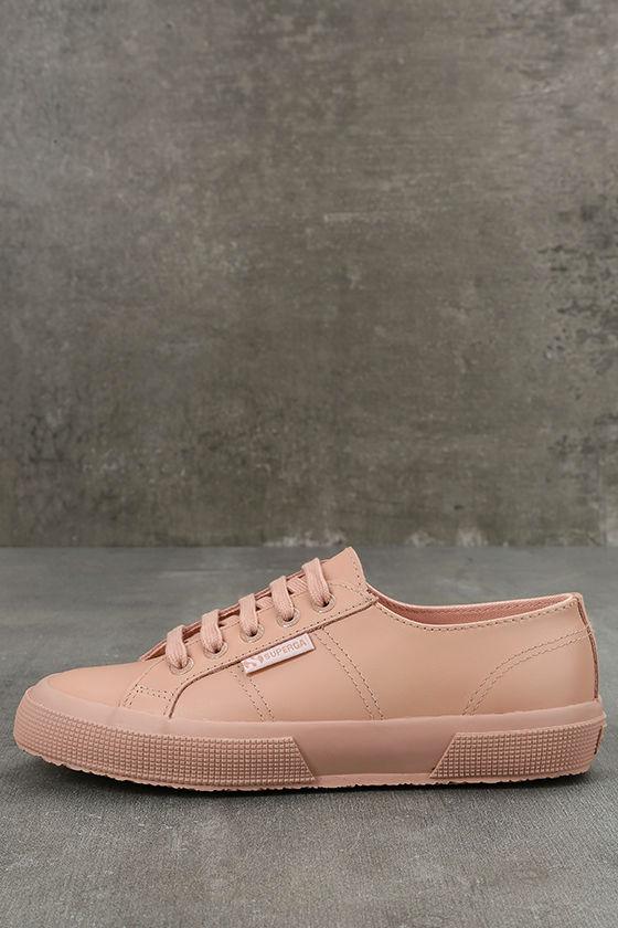 Superga | 2750 Fglu Wt Pink Leather Sneakers | Size 9.5 | Lulus