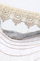 Lulus More Than Yesterday Gold Lace Layered Choker Necklace