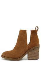 Steve Madden | Sharini Chestnut Suede Leather Ankle Booties | Size 10 | Brown | Lulus