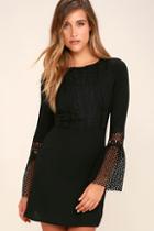 Lulus Best Lace Scenario Black Lace Dress