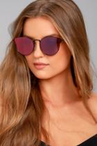 Perverse | Kia Purple And Black Mirrored Sunglasses | Lulus