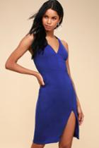 Aglow Royal Blue Bodycon Midi Dress | Lulus