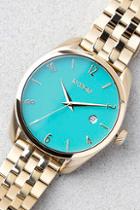 Nixon Bullet Light Gold And Turquoise Watch