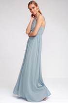 Air Of Romance Light Blue Maxi Dress | Lulus