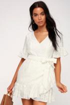 C/meo Magnetise White Backless Mini Dress | Lulus