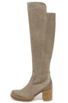 Mtng Brooke 93672 Wax Antique Silver Suede Knee-high Boots