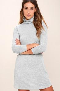 Gentle Fawn Libra Heather Grey Long Sleeve Dress