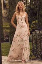 Romantic Memories Taupe Floral Print Maxi Dress | Lulus