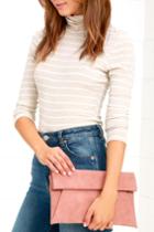 Lulus | Curated Selection Blush Pink Clutch | Vegan Friendly