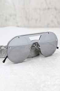 Spitfire Sunglasses Spitfire Algorithm Silver Mirrored Sunglasses