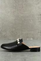 Yoki Zinnia Black Pearl Loafer Slides