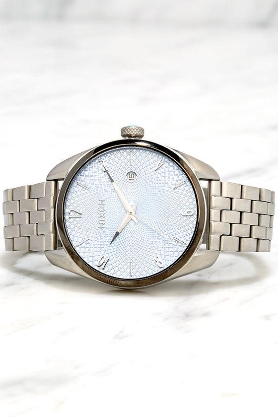 Nixon Bullet Silver, Sky, And Gunmetal Watch | Lulus
