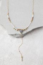Lulus Hidden Treasures Gold Beaded Choker Necklace