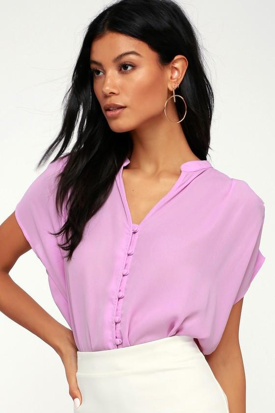 Carlton Lavender Button-up Top | Lulus