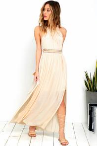 Lulus Resort Life Cream Lace Maxi Dress